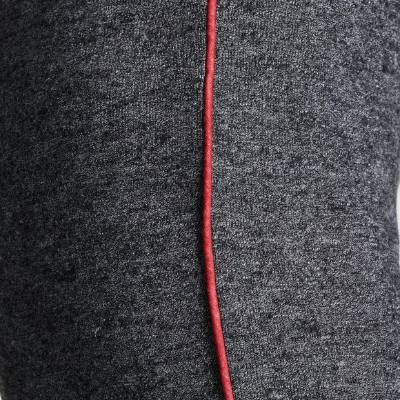 SUNDRY Lounge Pants with Red Piping Flare Cropped - Picture 5 of 11